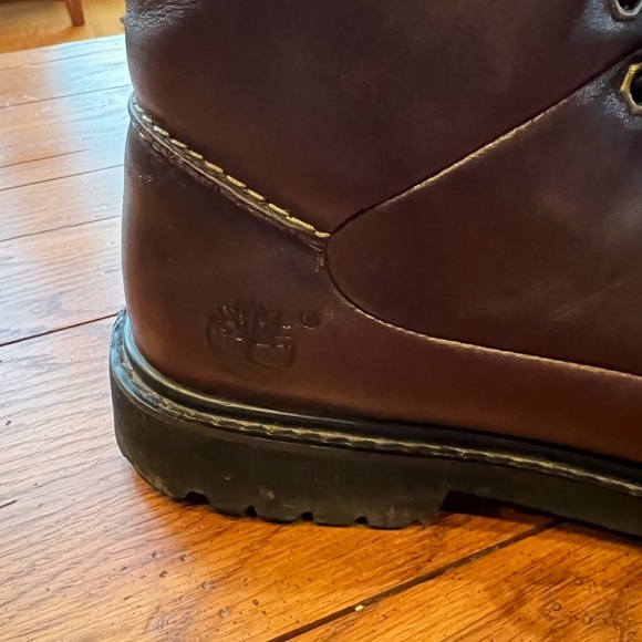 Timberland Brown Genuine Leather Lace Up Boots Style 81334 Women's Size 8 - Picture 2 of 5